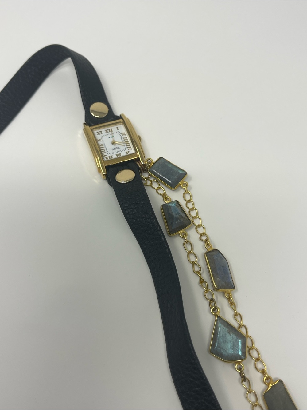 New Anthropologie La Mer Collection- Geometric Wrap Stone Watch - Picture 4 of 7